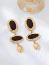 Vintage Palace Asymmetrical Enamel Dangle Earrings