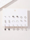 Silver Mini Delicate Earrings Set