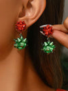 Vintage Minimalist Hammered Half-Sphere Earrings