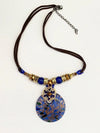 Round Glass Pendant Necklace
