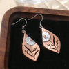 Vintage Carved Water Drop Earrings