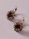 Rhinestone Decor Stud Earrings