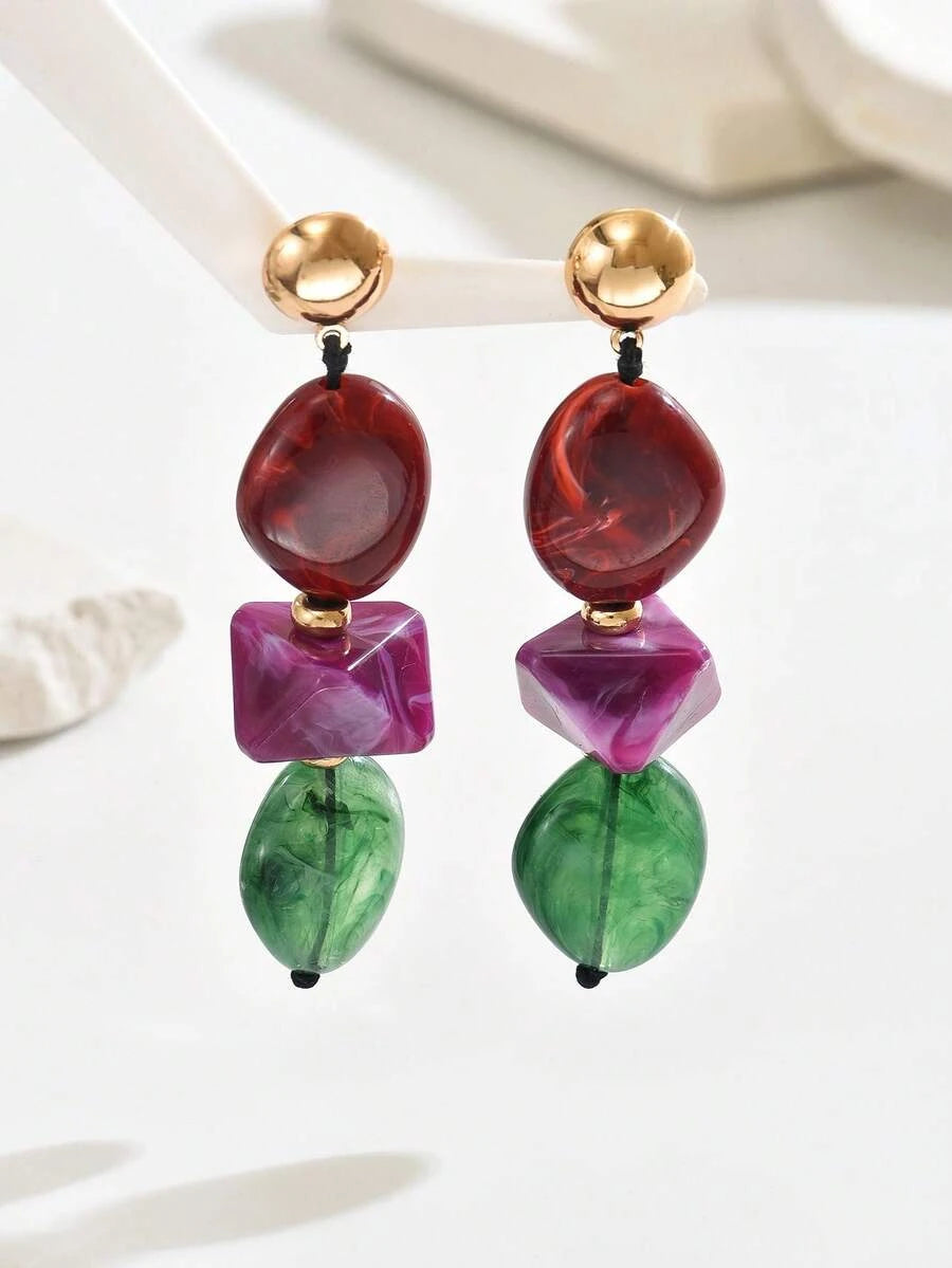 Bohemian Gold Drop Earrings
