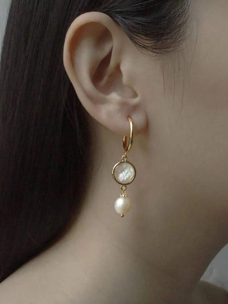 Vintage Moon Drop Earrings