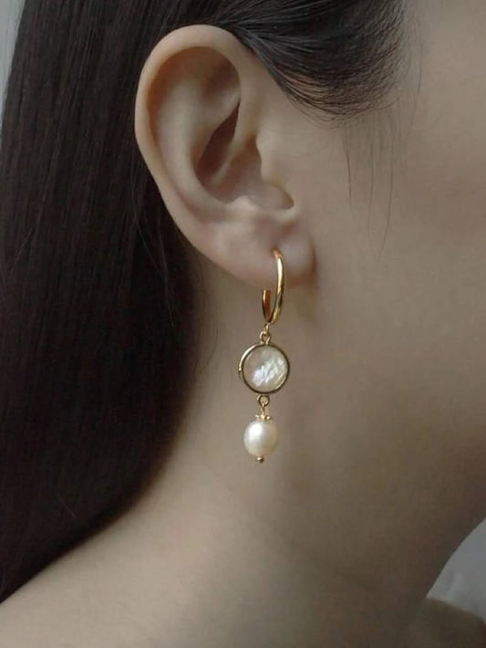 Vintage Moon Drop Earrings