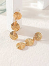 Retro Spiral Swirl Dangle Earrings