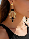 Retro Geometric Rotatable Drop Earrings