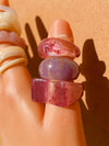 Chunky Resin Ring Set