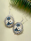 Vintage Floral Teardrop Earrings