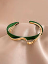 Andkiss Structured Layered Cuff Bangle