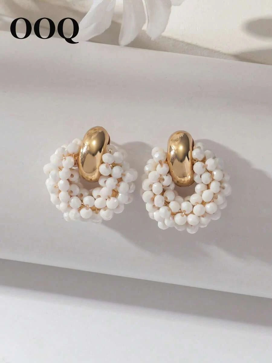 Handmade Bohemian Faux Crystal Earrings