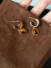 Vintage C Shape Earrings