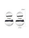 Retro Fashion Metal Round Disc Earrings
