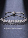 Gold Cubic Zirconia Chain Bracelet