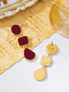 Vintage Geometric Asymmetrical Drop Earrings