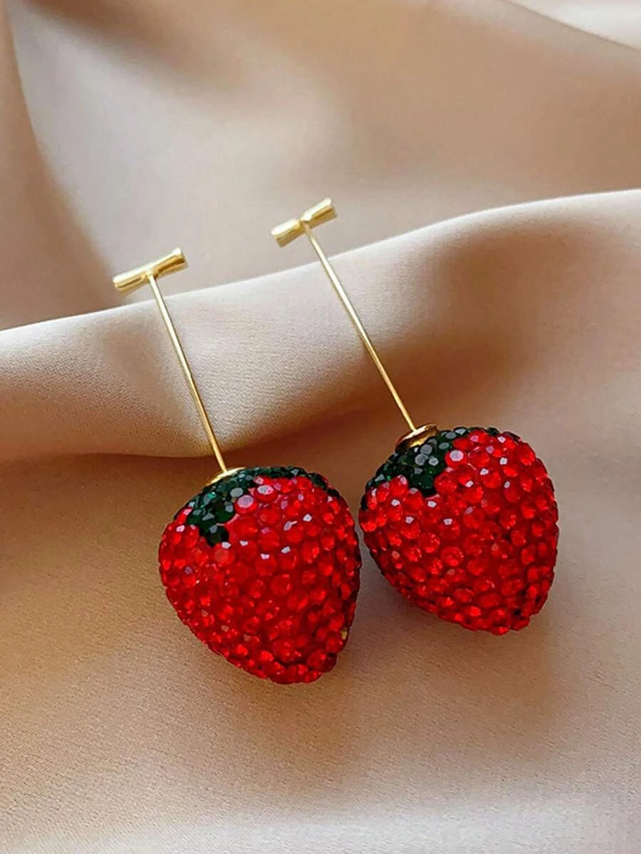Vintage Strawberry Stud Earrings
