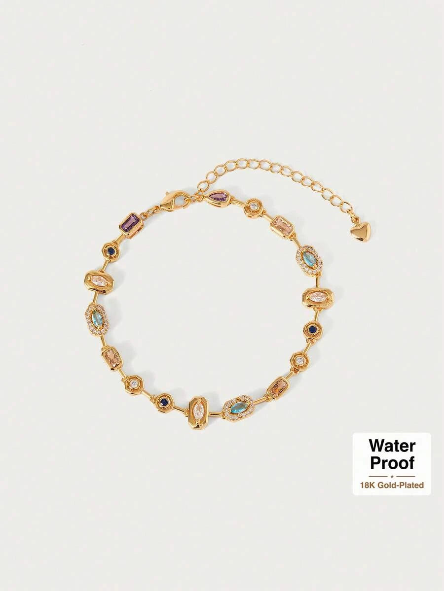 Glisma Gold Plated Chain Bracelet