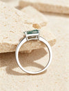 Sterling Silver Square Agate Ring