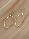 Minimalist Silver Geometric Spiral Earrings