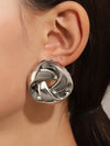 Geometric Old Money Gold Earring Studs