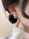 Minimalist Geometric Copper Hoop Earrings