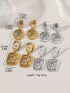 Vintage Style Asymmetrical Spiral Drop Earrings
