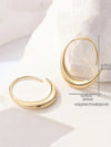 Vintage Copper Round Hoop Earrings