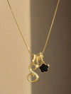 Zirconia Crystal Initial Necklace