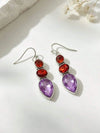 Vintage Bohemian Geometric Rhinestone Pendant Earrings