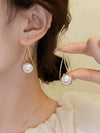 Elegant Teardrop Faux Pearl Drop Earrings