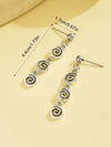 Retro Spiral Swirl Dangle Earrings
