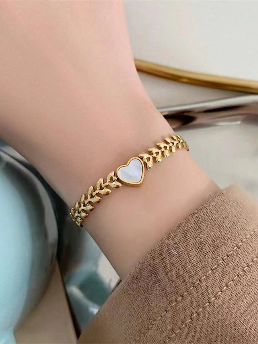 Waterproof Stainless Steel Wheat Chain Beach Bracelet