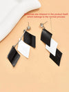 Korean Retro Leaf Tassel Earrings