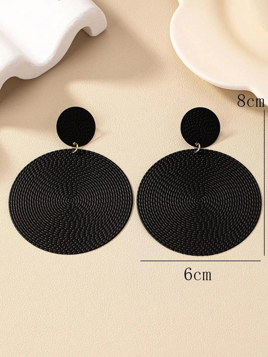 Exaggerated Geometric Drop Earrings