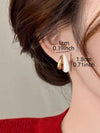 French Vintage Geometric Stud Earrings