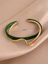 Andkiss Structured Layered Cuff Bangle