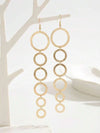 Geometric Polygon Tassel Earrings