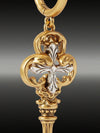 Gold Vintage Key Gothic Earrings