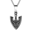 Vintage Spear Shield Pendant Necklace