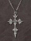 Vintage Gothic Rose Cross Necklace