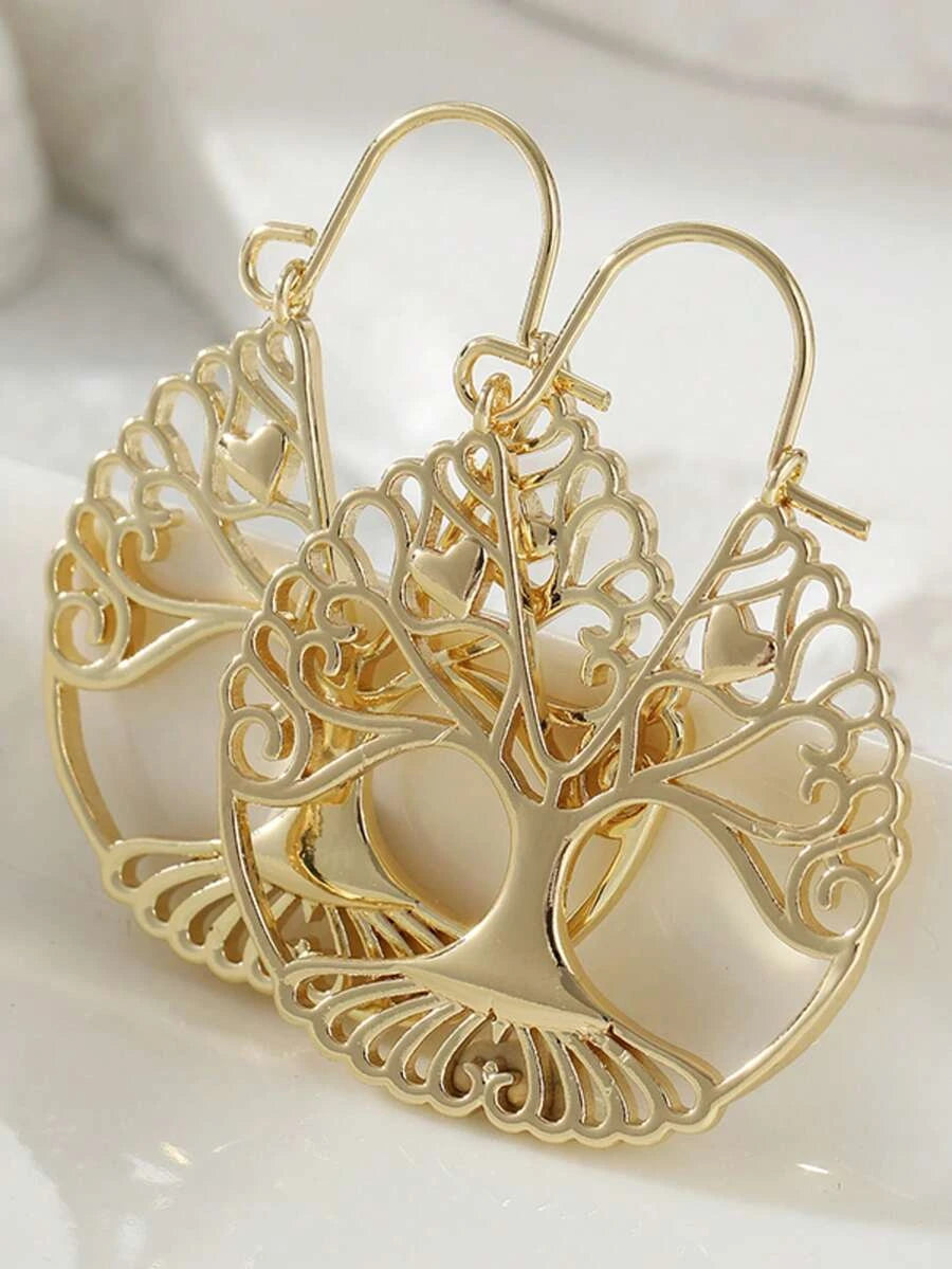 Hammered Large Hoop Earrings