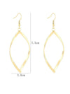 Minimalist Silver Geometric Spiral Earrings