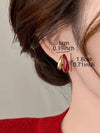 French Vintage Geometric Stud Earrings