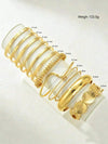 12pcs Gold Layered Bracelet