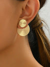 Minimalist Geometric Spiral Floral Earrings