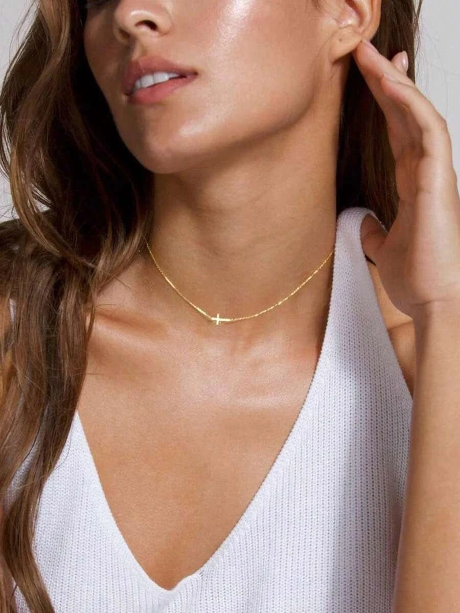 Gold Cross Necklace
