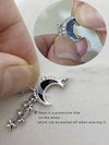 Retro Gothic Crescent Moon Drop Earrings
