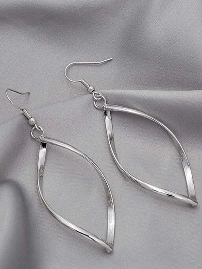 Vintage Twisted Textured Hoop Earrings