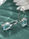 Retro Square Cubic Zirconia Earrings