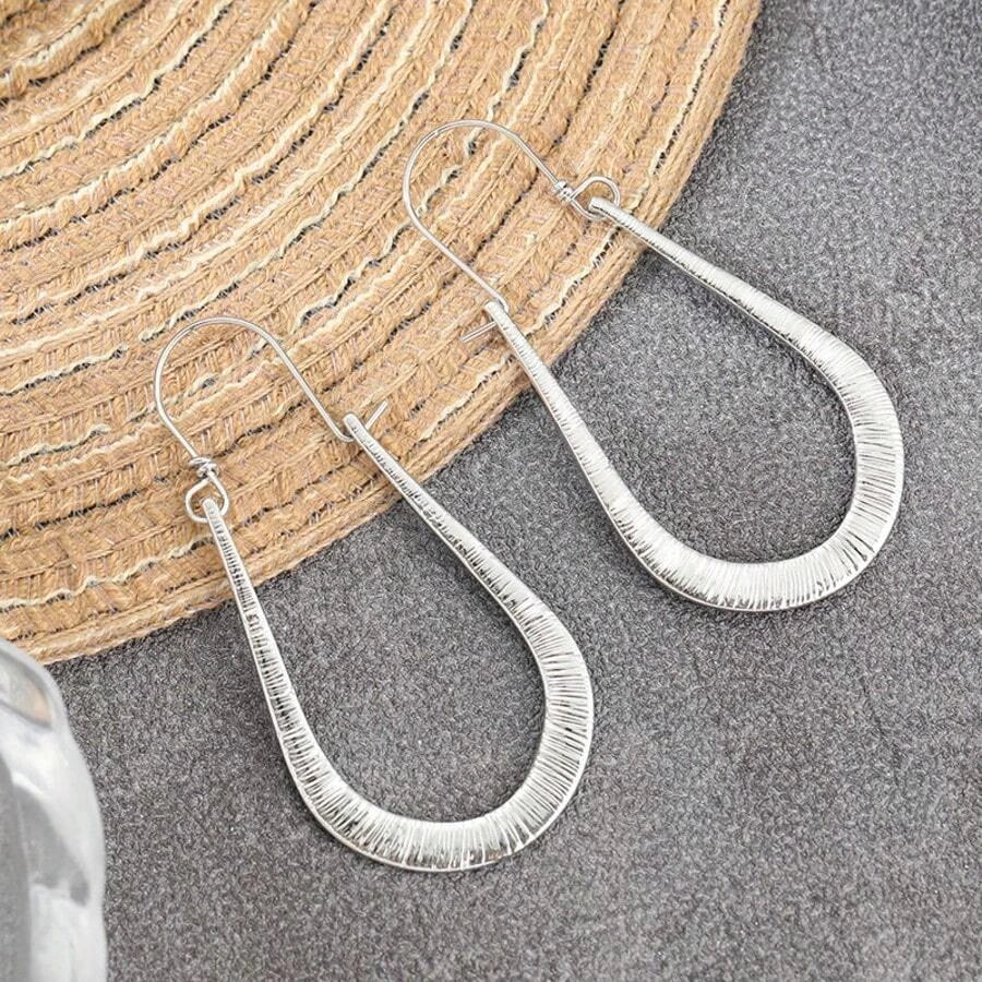 Simple Vintage Silver Earrings